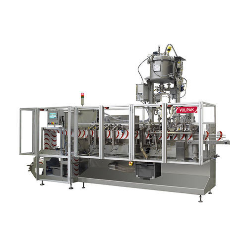 Horizontale Absackmaschine - SL 140F - Volpak S.A.U. - für die Lebensmittelindustrie / für die Kosmetikindustrie / für die chemische Industrie