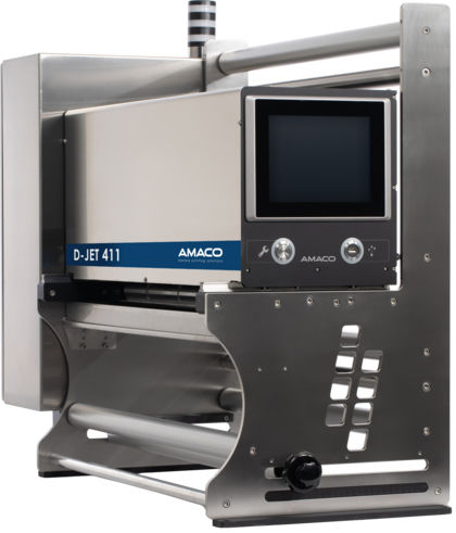 DOD-Tintenstrahl-Druckmaschine - D-JET - AMACO GmbH - für Etiketten / für Verpackung / monochrom