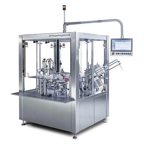 Halbautomatischer Kartonierer - CCM-MV - JW Verpackungstechnik GmbH - mit oberer Öffnung / Dosen / drehbar