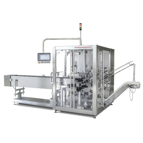 Horizontaler Kartonierer - CCM-AH - JW Verpackungstechnik GmbH - drehbar / automatisch