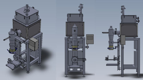 Vertikale Absackmaschine - VBSW - VOLLENDA-WERK GmbH - Flow-Pack / Rotation / halbautomatisch