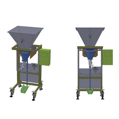 Vertikale Absackmaschine - VBAEV - VOLLENDA-WERK GmbH - Flow-Pack / für Ventilbeutel / kompakt