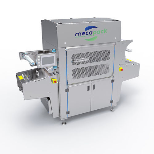 Automatische Versiegelmaschine - O²5000 - Mecapack - für die Lebensmittelindustrie / für Schalen