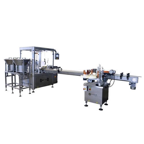 Abfüll- und Etikettiermaschine / Rotation - PF12 - White Steel GmbH - für die Pharmaindustrie / Sirup / für Flaschen