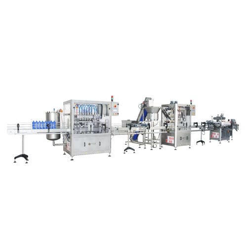 Automatische Abfüll- und Etikettiermaschine - PF16 - White Steel GmbH - für Seife / für Kanister
