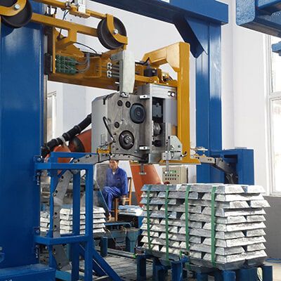 Automatische Umreifungsmaschine - ske/fi - ITIPACK S.r.l. - für Gussblock / für Stahl-Spannreifen / für die Verpackungsindustrie