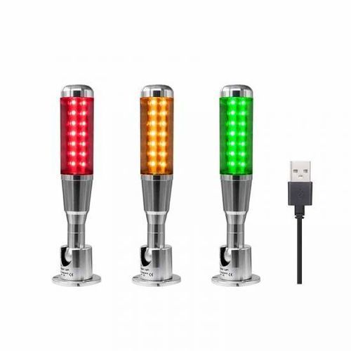 LED-Signalsäule - OBS-USB-01 - Otennlux Lighting Technology Co.,Ltd - 3-Farben / mit Buzzer / PC-steuerbar