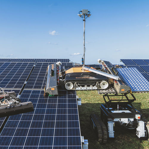 Reinigungsroboter für Solarpanel - T1 - SolarCleano SARL - Trockenreinigung / Nassreinigung / mobil