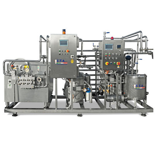 Dampf-Pasteurisierer - E.T.A. S.r.l. - für Milch / PLC-gesteuert / kompakt