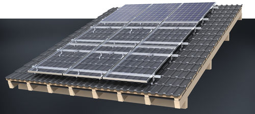 Solar-Montagesystem / für Schrägdach - XT series - AEROCOMPACT Europe GmbH - für Montage im Querformat