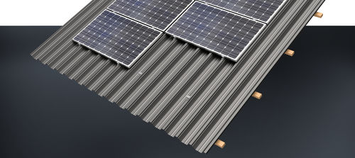 Solar-Montagesystem / Aufdach - TS series - AEROCOMPACT Europe GmbH - für Metalldach