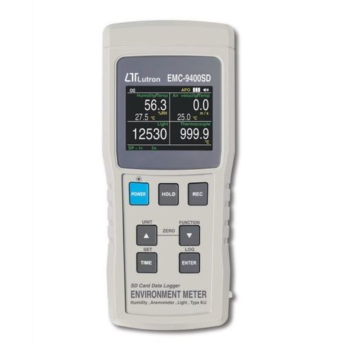 Temperaturmessgerät - EMC-9400SD - Lutron - relative Luftfeuchtigkeit / Leistung / Lichtstärke