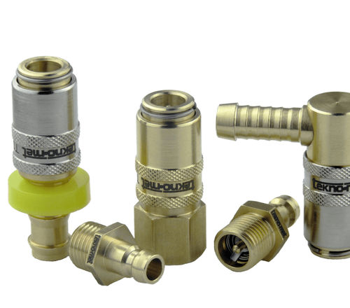 Hydraulikanschluss - T60-90-190 - TEKNO-MET BAĞLANTI ELEMANLARI SAN. ve TİC. LTD. ŞTİ - Schnell / geriffelt / 45°-Winkel