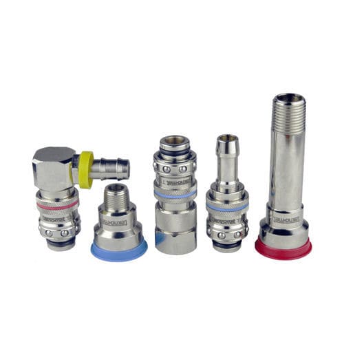 Hydraulikanschluss - T100-06/08/12 - TEKNO-MET BAĞLANTI ELEMANLARI SAN. ve TİC. LTD. ŞTİ - Schnell / 90°-Winkel / für Thermoregulation beim
