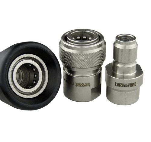 Pneumatischer Anschluss - T121 series - TEKNO-MET BAĞLANTI ELEMANLARI SAN. ve TİC. LTD. ŞTİ - hydraulisch / Schnell / Edelstahl
