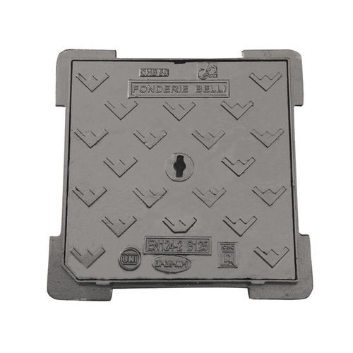 Inspektionsschacht / duktiles Gusseisen - CHB CLASS B125 series - Fonderie Belli SPA - quadratisch
