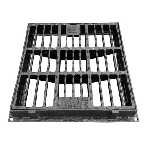 Metall-Gitterrost - GRSD - CONCAVA D400 - Fonderie Belli SPA - für Parkplätze / Mulden / Wasser