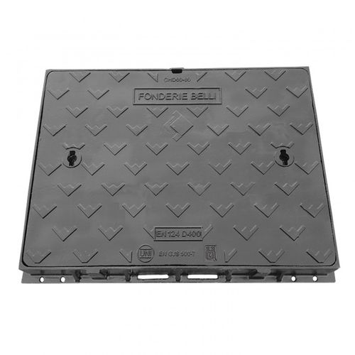 Fahrbahndeckel / duktiles Gusseisen - SERIE RETTANGOLARE - CLASSE D400/C250/B125 - Fonderie Belli SPA - quadratisch / rechteckig