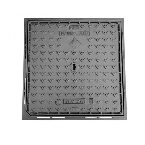Fahrbahndeckel / duktiles Gusseisen - CHBS- CHCS - B125/C250 - Fonderie Belli SPA - quadratisch