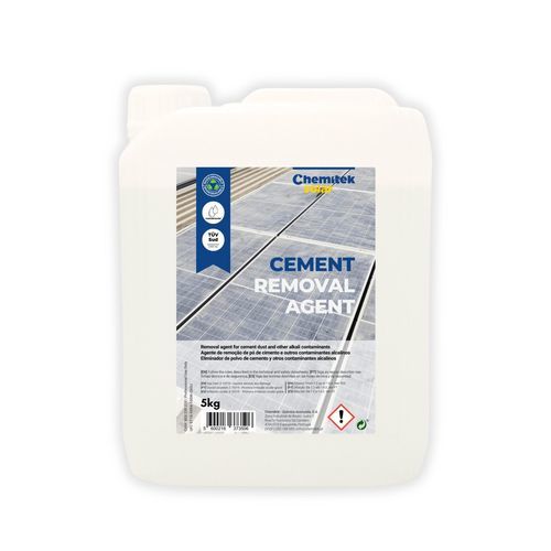 Schnellwirkender biologisch abbaubarer Kalklöser - REMOVAL AGENT - ChemiTek - für Zement / für Aluminium / für Solarpanel