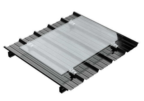 Solar-Montagesystem für Flachdach - EB-SOLAR - Dome Solar - für Montage im Hochformat / aus Aluminium / aus Edelstahl