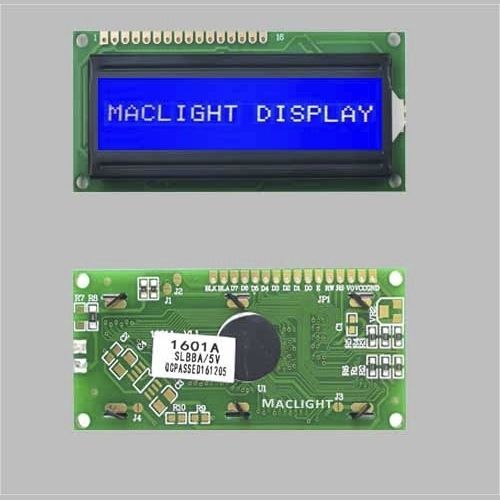 Displaymodul / LCD STN - MLC161Y-1 - Maclight Display Co., Limited - monochrom / einzeilig / 8-bit MPU