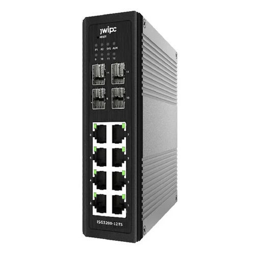 Ethernet-Switch / managed - ISG3200-12TS - JWIPC TECHNOLOGY CO., LTD. - 12 Ports / für DIN-Schiene / Standard