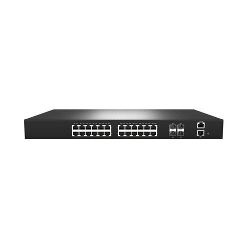 Ethernet-Switch / managed - S4300-28TS-P - JWIPC TECHNOLOGY CO., LTD. - 24 Ports / Gigabit-Ethernet / vertikal