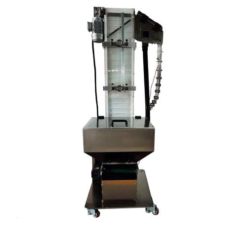 Förderer für Stopfen - VM-02 - Guangzhou Chaoxian Packing Machine Co., Ltd. - Band / gebogen / automatisch