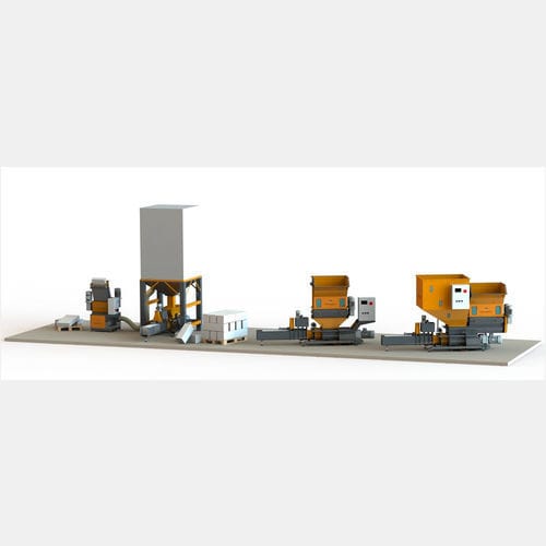 Müllpresse für Polystyrol - Saggittarius - Cosmecal srl - für Kunststoff / stationär / Schnecken