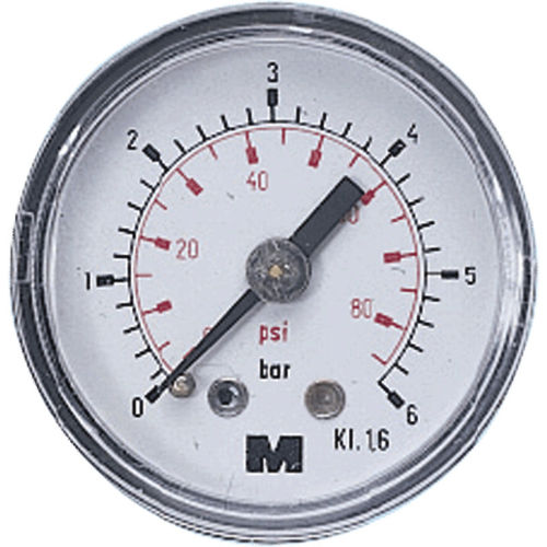 Manometer mit Zifferblatt-Anzeige - 222005  - Mader - G 1/8 / Messing / Rohrfeder