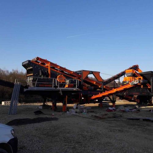Prozess-Siebmaschine - Polygonmach - Vibration / mobil / für Schüttgut
