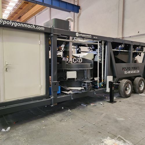 Mobile Betonmischanlage - PAC 45 - Polygonmach