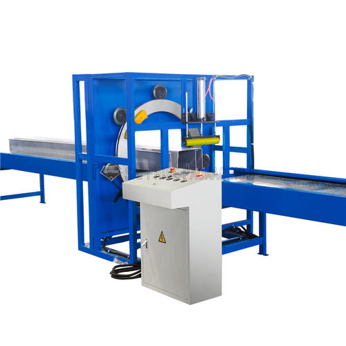 Horizontaler Stretchwickler - Shandong Sapphire Packaging Machinery - mit Drehring / automatisch / für Baustoffe