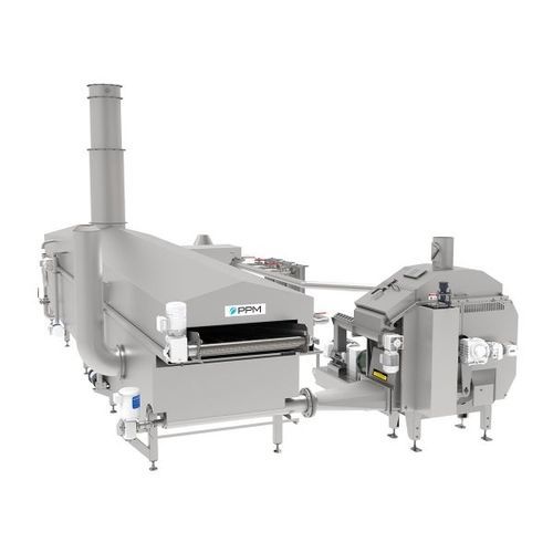 Kontinuierliche Fritteuse - PPM Technologies, LLC - Schalenfrucht / Durchlauf / automatisch