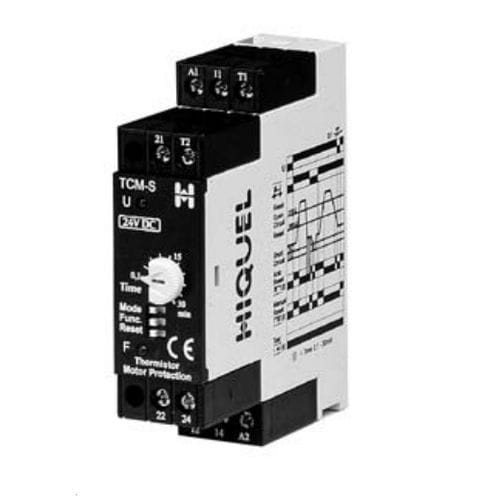 Temperaturschutzrelais - TCM series  - HIQUEL - 2NO/NF / AC/DC / Motor