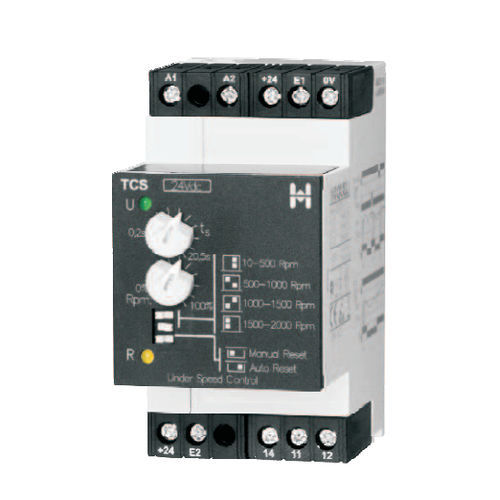 Geschwindigkeitsunterschreitungs-Kontrollrelais - TCS series  - HIQUEL - 1NO/NF / AC/DC / für DIN-Schiene