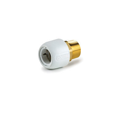 Hydraulikadapter für Rohre - HX29/22W - Wavin - außen / Messing / gerade