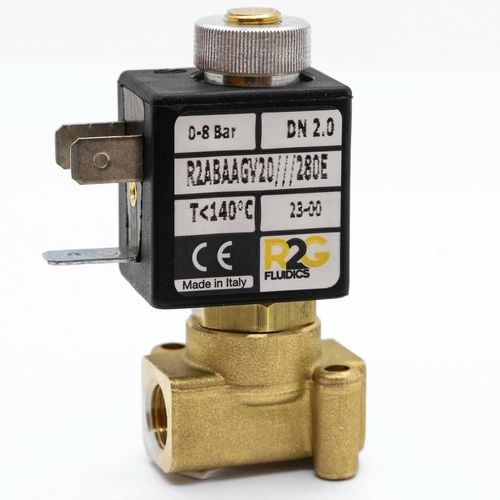 Direktwirkendes Magnetventil - R2AB NA/NO - R2G Fluidics Srl - 2-Wege / Schließer / Wasser