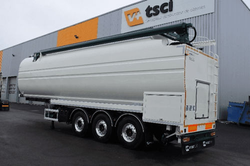 Tank Sattelauflieger - VRAC PLUS - für Haustiernahrung / für Schüttgut / 3-Achsen