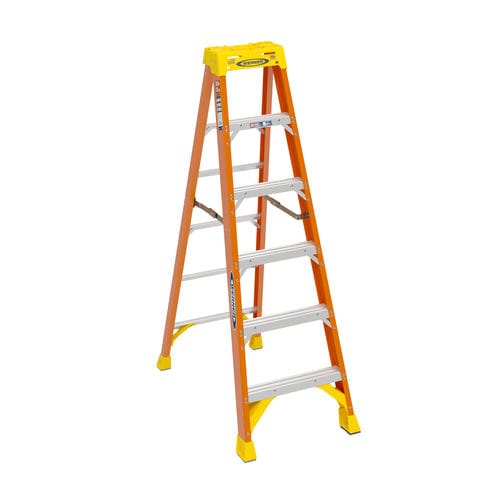 Tragbare Trittleiter - 6206 - WERNER CO - Glasfaser