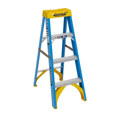 Tragbare Trittleiter - FS104 - WERNER CO - Glasfaser