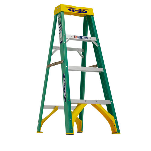 Tragbare Trittleiter - FS204 - WERNER CO - Glasfaser