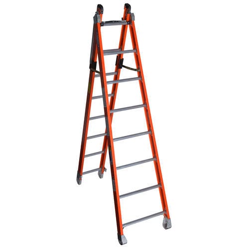 Tragbare Trittleiter - 7808 - WERNER CO - Glasfaser / genieteten Sprossen