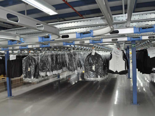 Fördersystem für Transport - OMNIFLO - Schönenberger Systeme GmbH - für Kleidungsstücke / für Textilien / Hänge