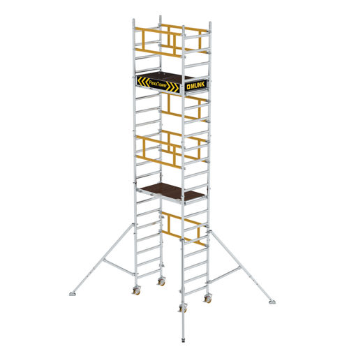 Mobiler Gerüstturm - 125100 - Munk Günzburger Steigtechnik - Fassaden / mit Treppe / Aluminium