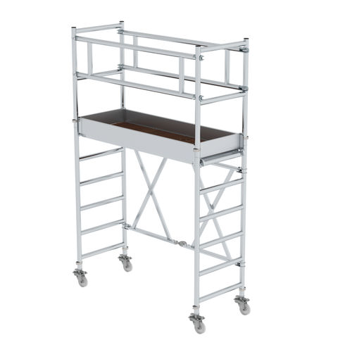 Mobiler Gerüstturm - 115100  - Munk Günzburger Steigtechnik - Fassaden / mit Treppe / Aluminium