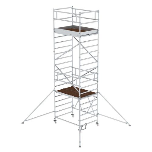Mobiler Gerüstturm - 1152 series - Munk Günzburger Steigtechnik - Fassaden / modular / mit Treppe