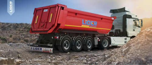 Kipper-Sattelauflieger - lider trailer - 3-Achsen / mit Auflaufbremse