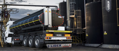 Tank Anhänger - lider trailer - Baustellen / für Bitumen / 3-Achsen